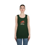 Fishing Vibes Unisex Heavy Cotton Tank Top, Summer Apparel, Outdoor Wear, Gift for Fishermen, Beach Day Outfit, Casual Style