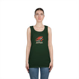 Fishing Vibes Unisex Heavy Cotton Tank Top, Summer Apparel, Outdoor Wear, Gift for Fishermen, Beach Day Outfit, Casual Style