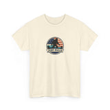 Just Pulls Bigfoot Shirt – American Flag Bigfoot Graphic Tee