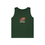 Fishing Vibes Unisex Heavy Cotton Tank Top, Summer Apparel, Outdoor Wear, Gift for Fishermen, Beach Day Outfit, Casual Style