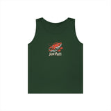 Fishing Vibes Unisex Heavy Cotton Tank Top, Summer Apparel, Outdoor Wear, Gift for Fishermen, Beach Day Outfit, Casual Style