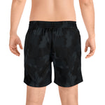 BlueFin Tuna Camo Print Men's Mid-Length Swim Shorts (AOP)