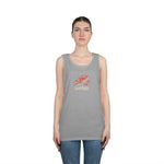 Fishing Vibes Unisex Heavy Cotton Tank Top, Summer Apparel, Outdoor Wear, Gift for Fishermen, Beach Day Outfit, Casual Style