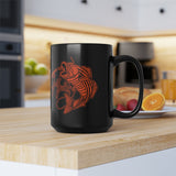 Orange & Black Mug, 15oz