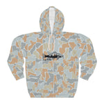 Fall Camo Fish Unisex Hoodie, Outdoor Wear, Fishing Gift, Hunting Apparel, Cozy Sweatshirt, Nature Lover Hoodie