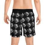 B&W Men's Mid-Length Swim Shorts (AOP)