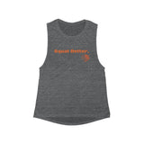 Women's Flowy Scoop Muscle Tank. Squat