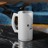 Boat logo Frosted Glass Beer Mug