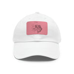 Dad Hat with Leather Patch Fish