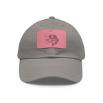 Dad Hat with Leather Patch Fish