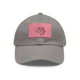 Dad Hat with Leather Patch Fish