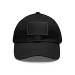 Dad Hat with Leather Patch Fish