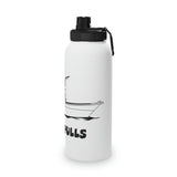 Boat Stainless Steel Water Bottle, Sports Lid