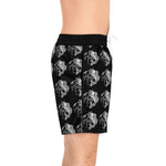 B&W Men's Mid-Length Swim Shorts (AOP)