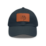 Dad Hat with Leather Patch Fish