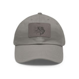 Dad Hat with Leather Patch Fish