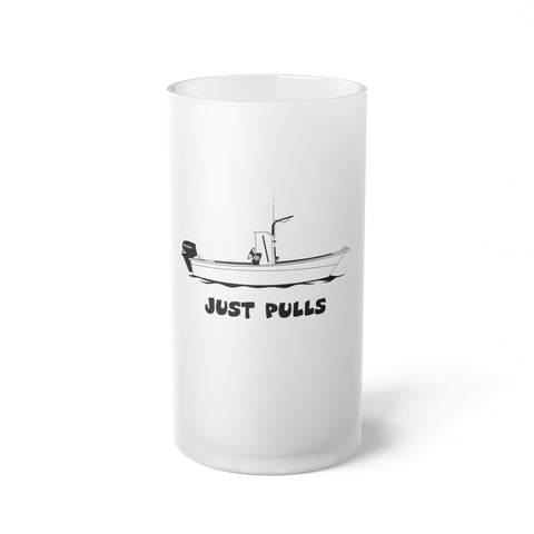 Boat logo Frosted Glass Beer Mug