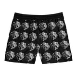 B&W Men's Mid-Length Swim Shorts (AOP)