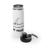 Boat Stainless Steel Water Bottle, Sports Lid