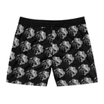 B&W Men's Mid-Length Swim Shorts (AOP)