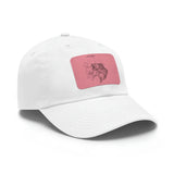 Dad Hat with Leather Patch Fish